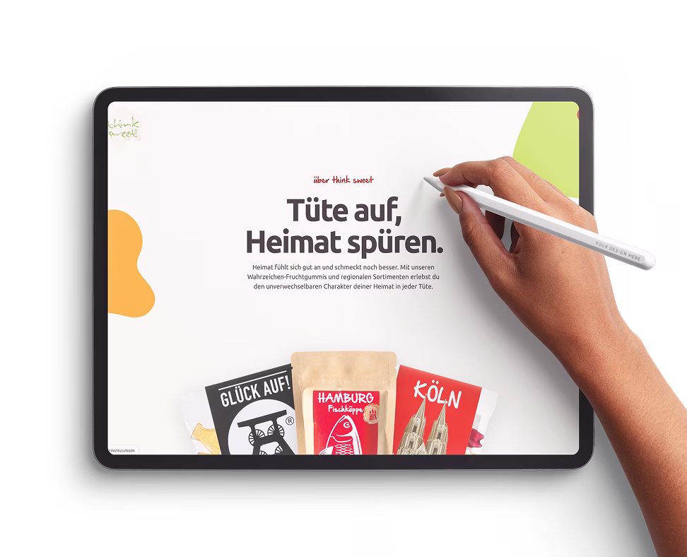 thinksweet mockup ipad mit stift